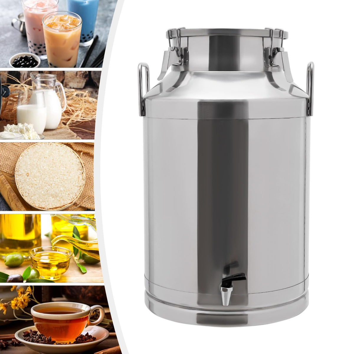 60L Stainless Steel Milk Can with Faucet U3032