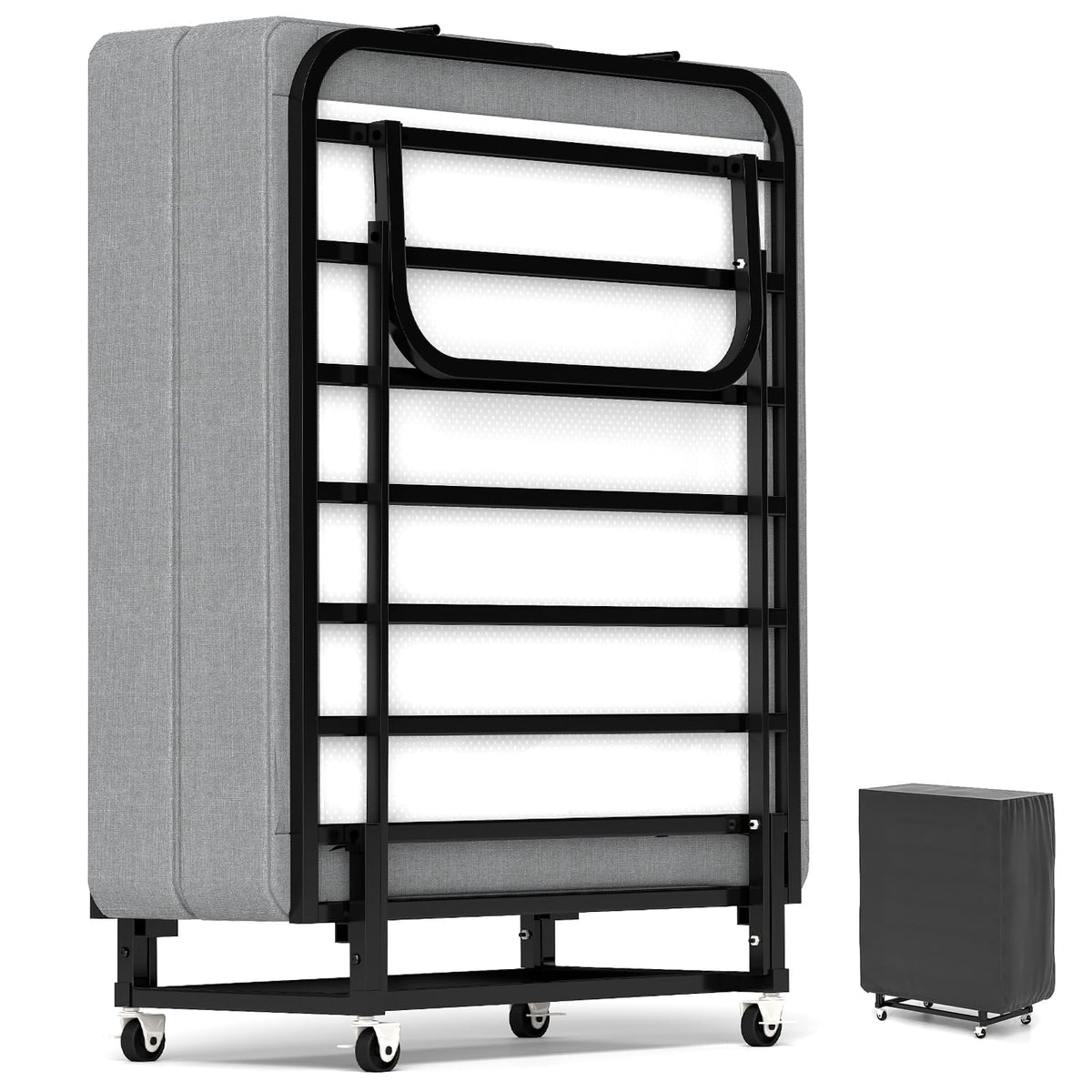 Folding Bed on Wheels N9191