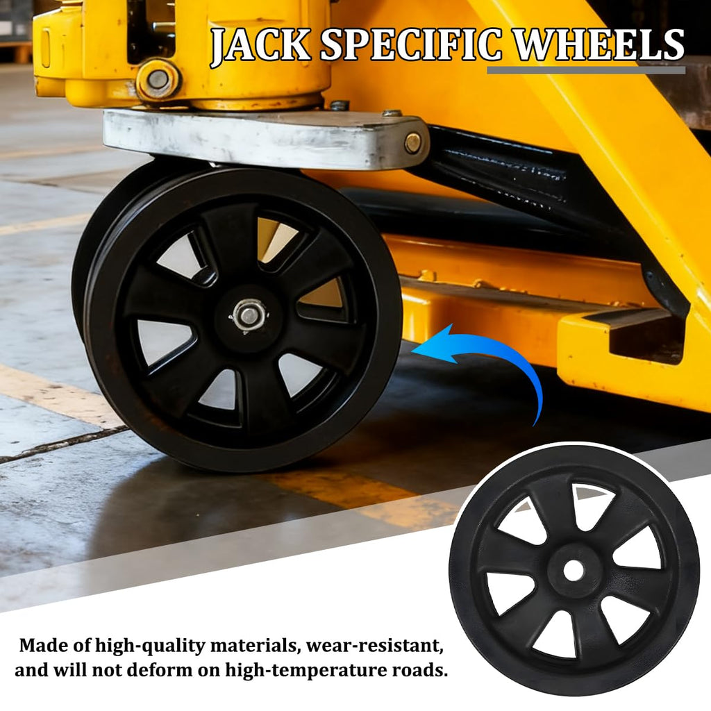 8 Inch Nylon Trailer Jack Caster Wheel with Bolt and Nut T179