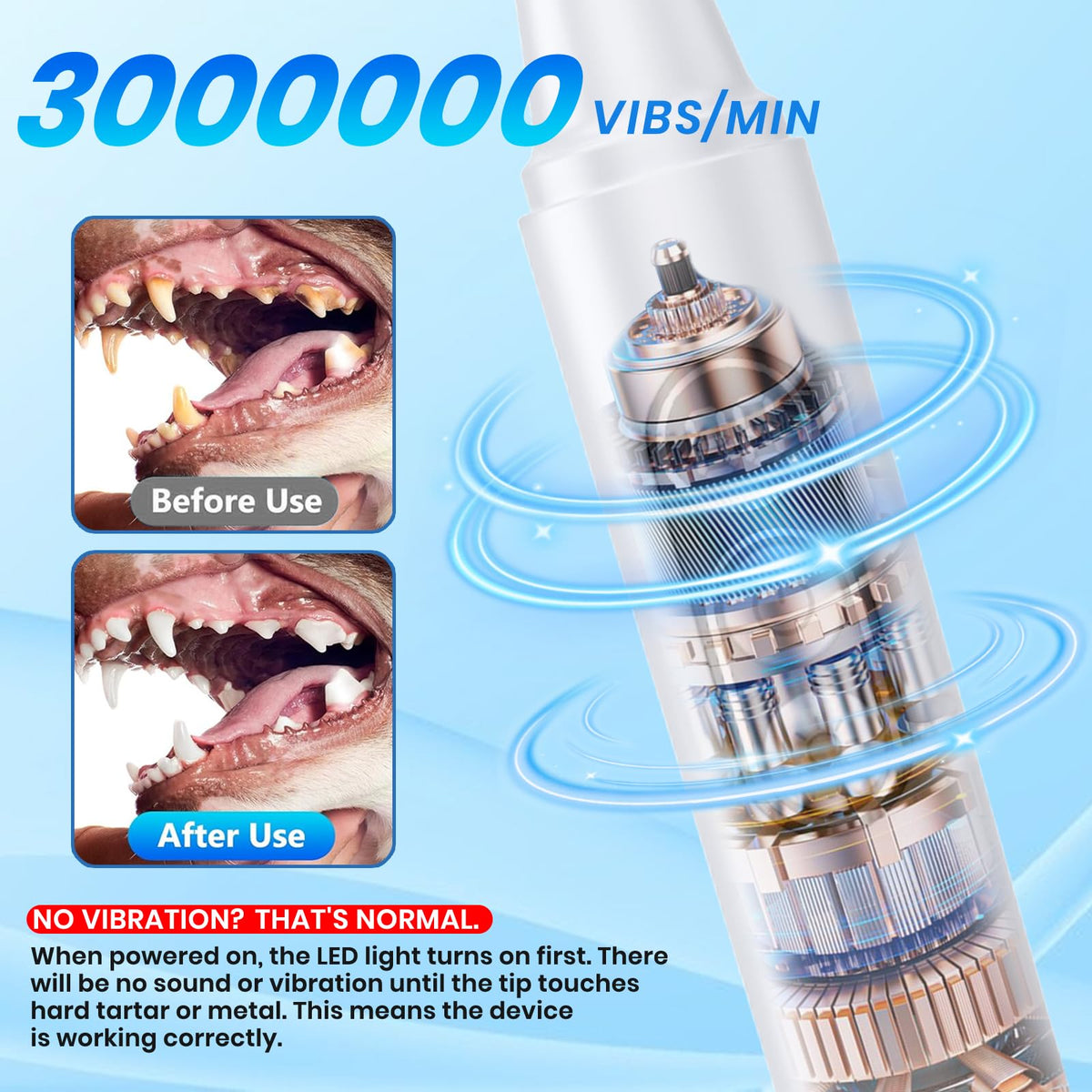 Dog Plaque Remover for Teeth with UV Sanitizing Chamber R18689