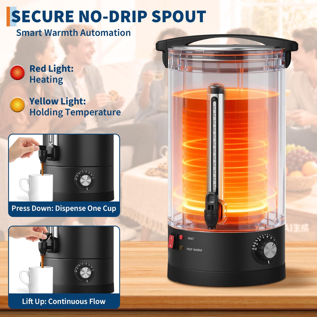 12 L Double Wall Stainless Steel Coffee Urn R4656