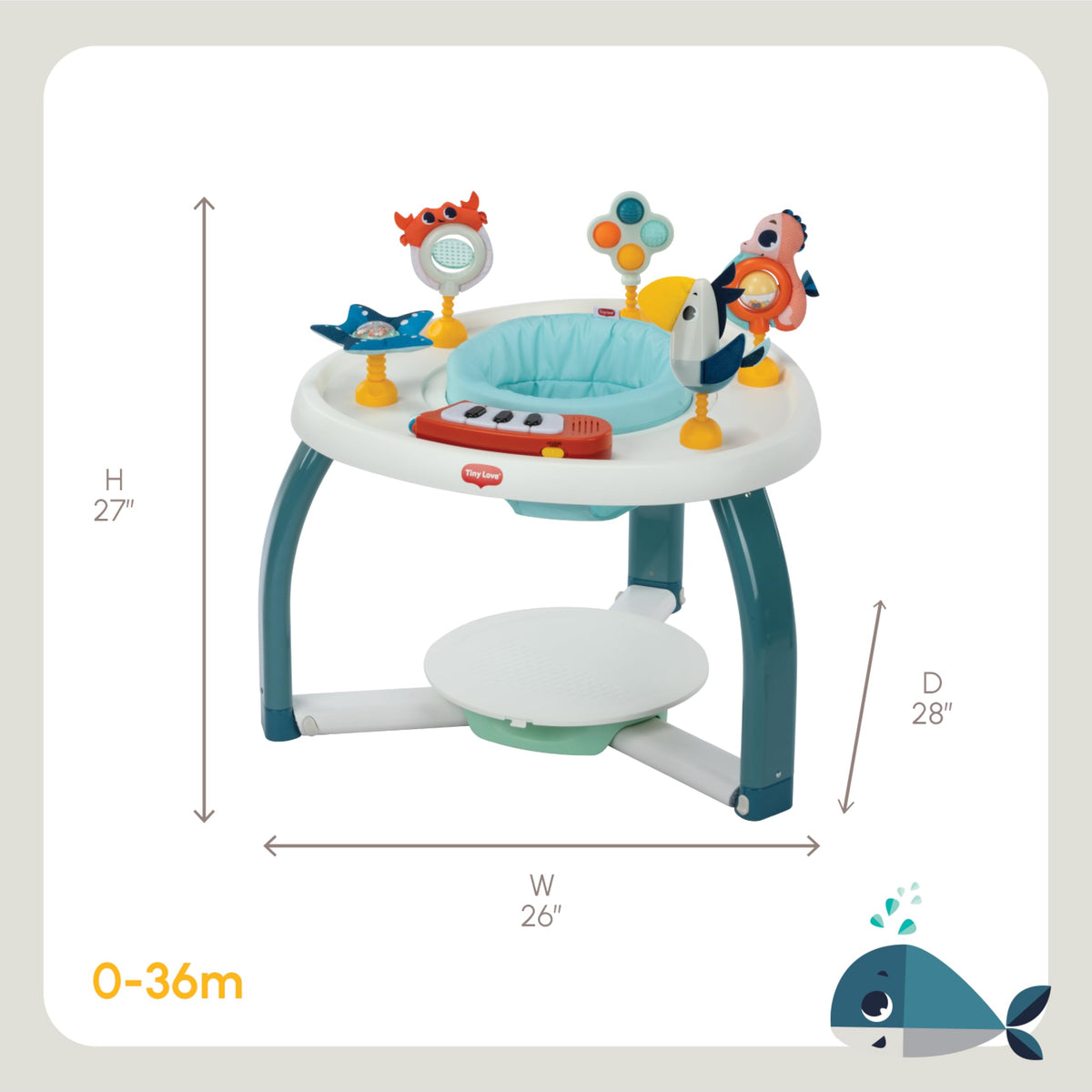 5-in-1 Activity Center with Piano & 6 Toys H250387