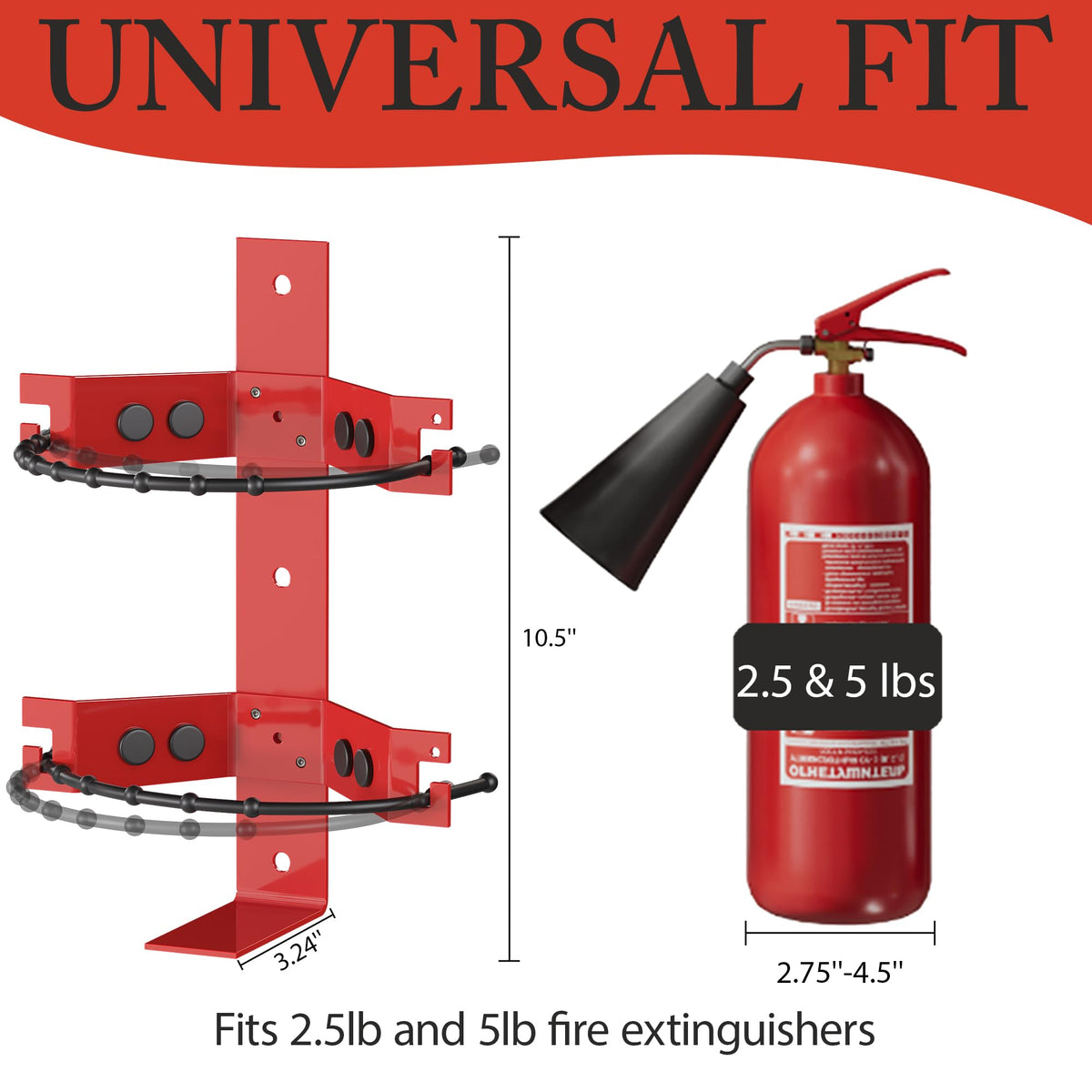 Fire Extinguisher Mount Bracket 2.5&5lb 1 Pack M399