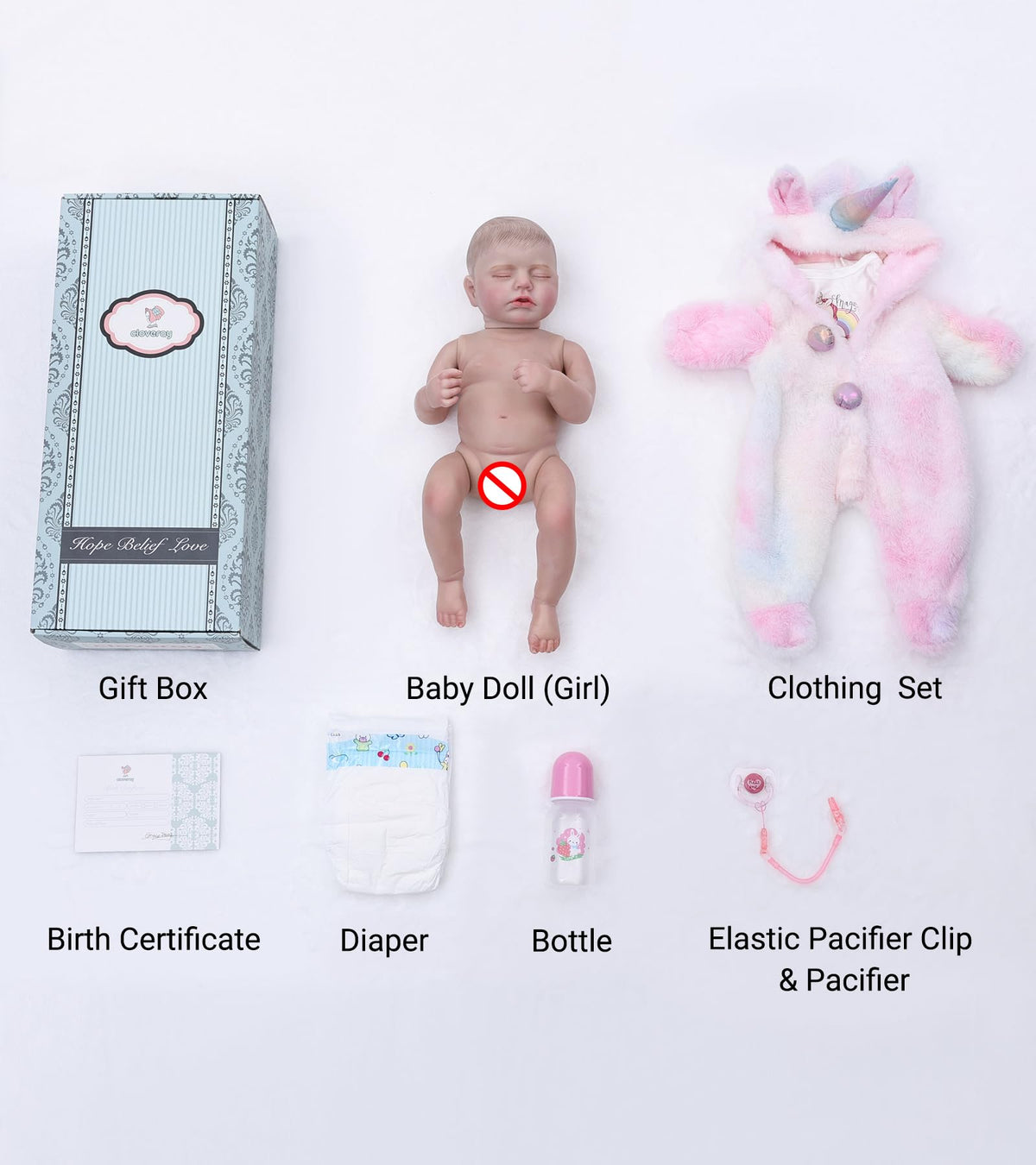 20 Inch Realistic Full Body Vinyl Baby Doll X3924