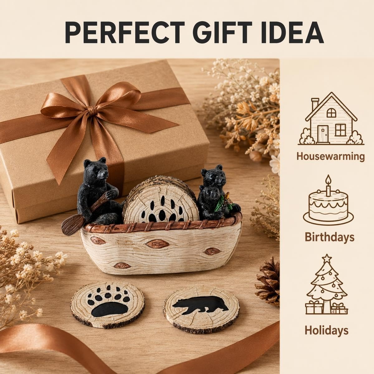 6 Pcs Coasters Set A241