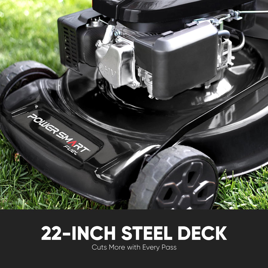 22-Inch Self Propelled Gas Lawn Mower, 170cc 4-Cycle OHV Engine T581635