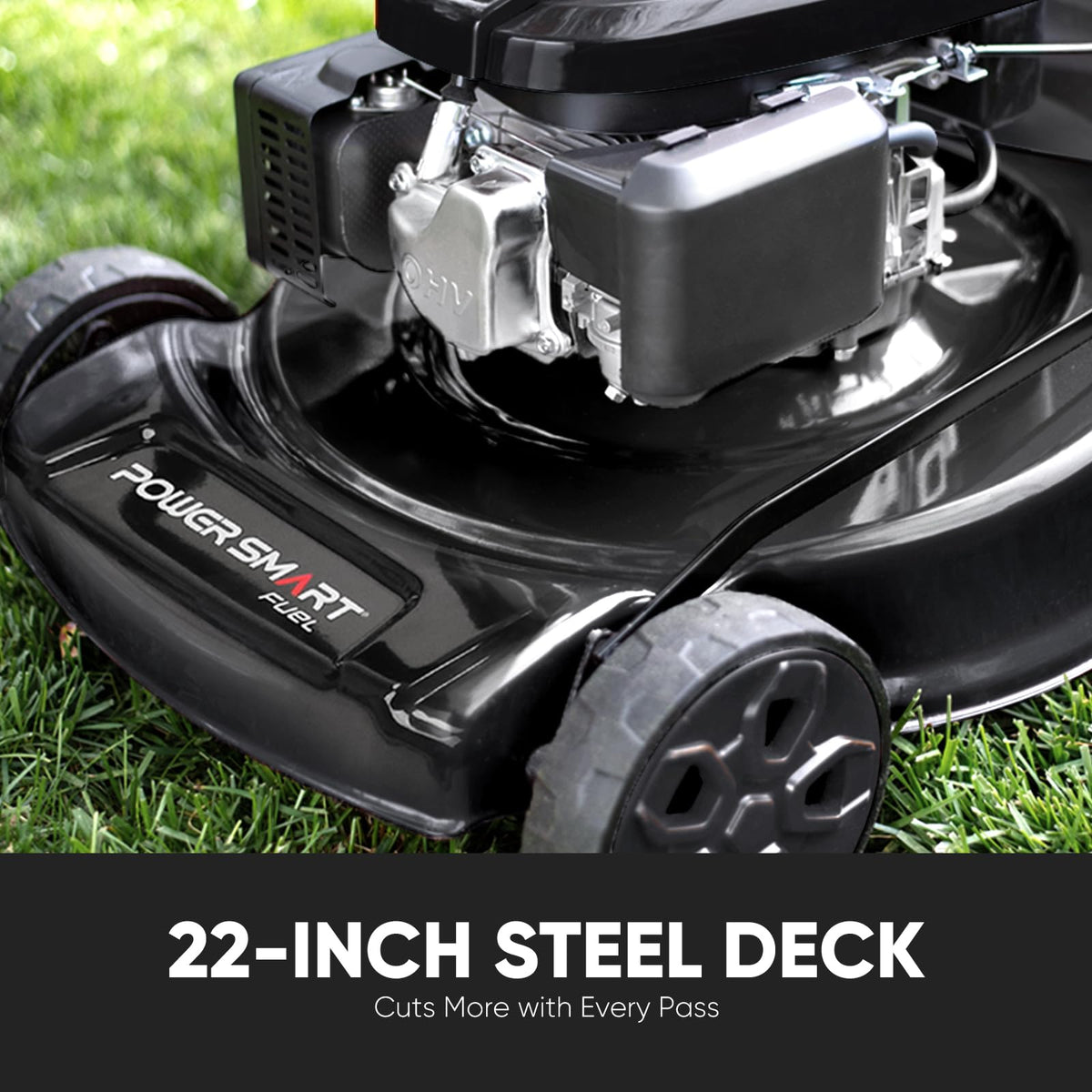 22-Inch Self Propelled Gas Lawn Mower, 170cc 4-Cycle OHV Engine T581635