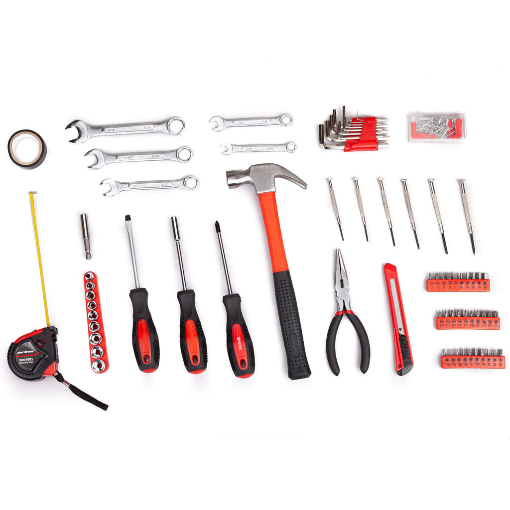 148-Piece Household Tool Set with Plastic Toolbox A926