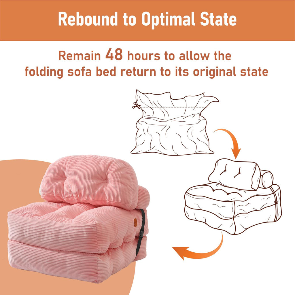 Folding Convertible Sofa Bed with Pillow C26549
