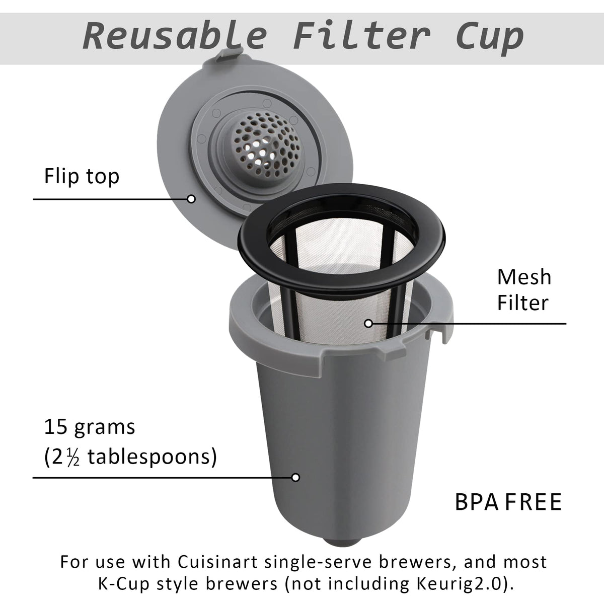 Reusable Filter Cup 1 Pack S649