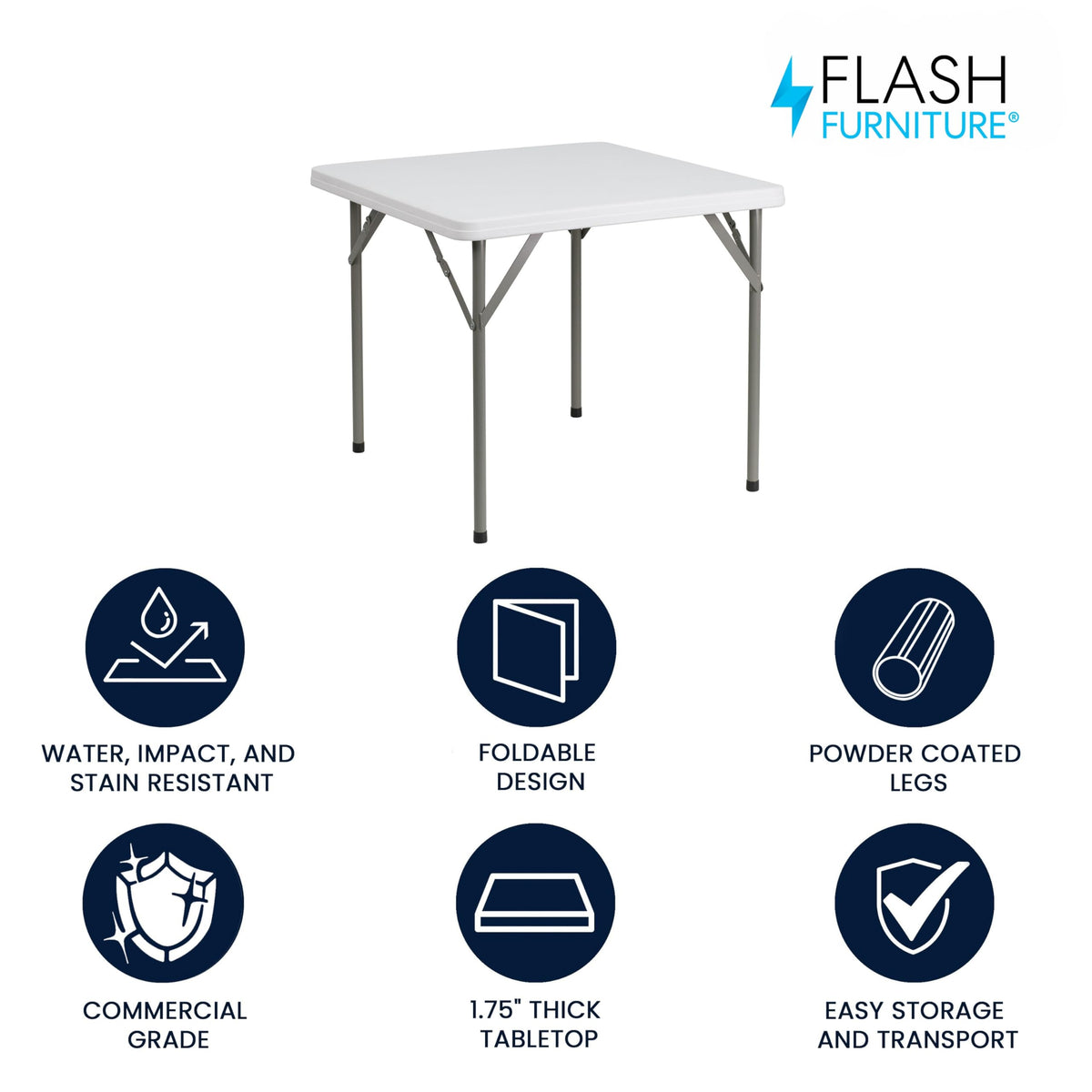 Square Plastic Folding Table T609