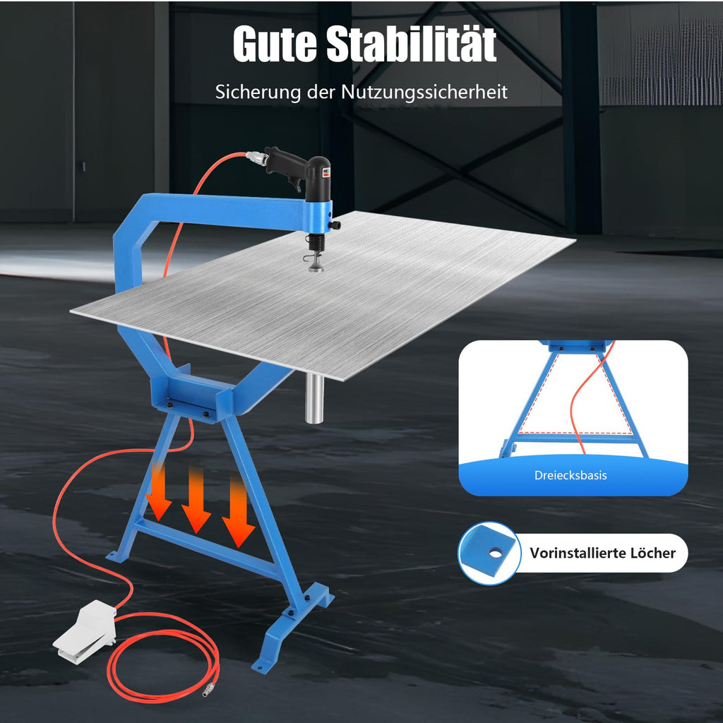 Pneumatic Planishing Hammer with 1/2/3" Anvils Foot Pedal L555