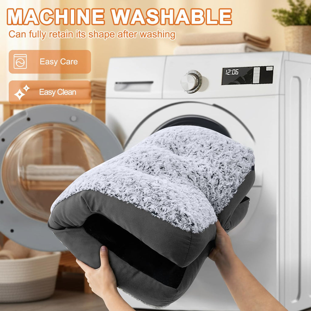 Washable Dog Bed 35 Inch Grey F1229