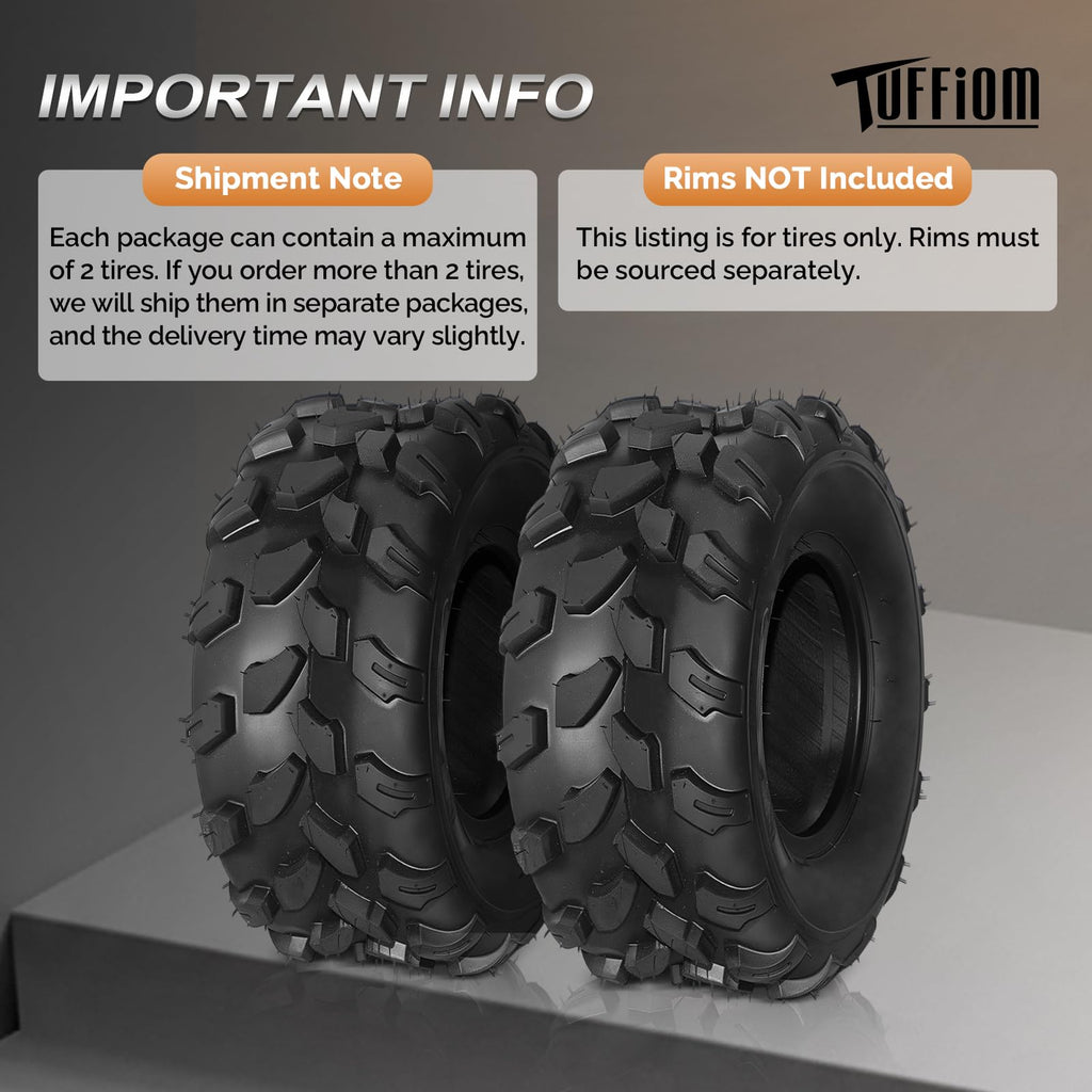 Set of 2 18x7-8 All-Terrain Mud Tires P42199