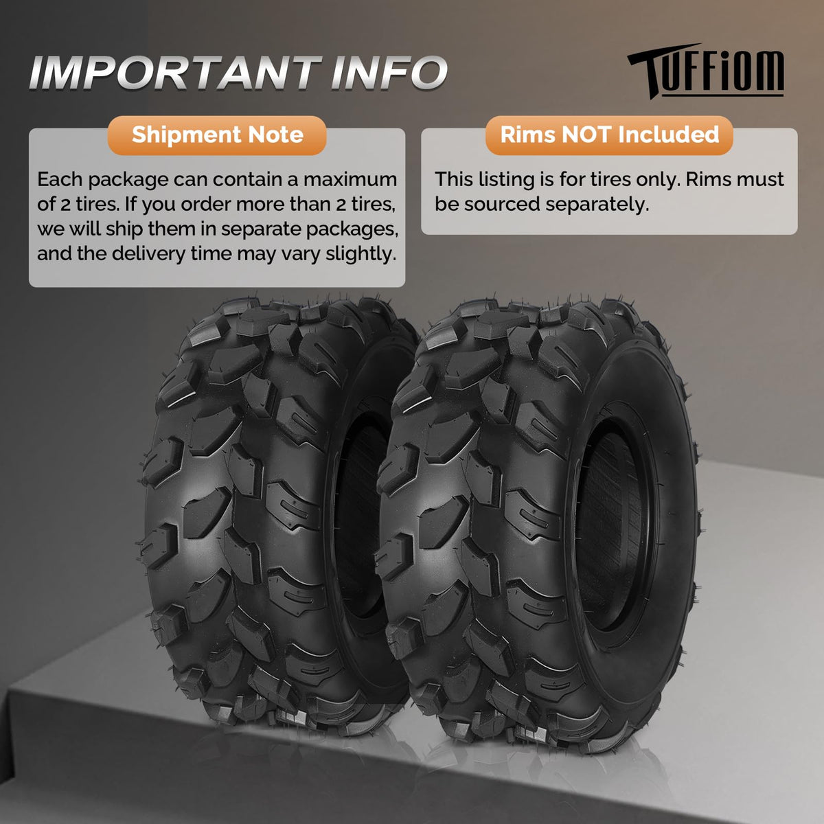 Set of 2 18x7-8 All-Terrain Mud Tires P42199