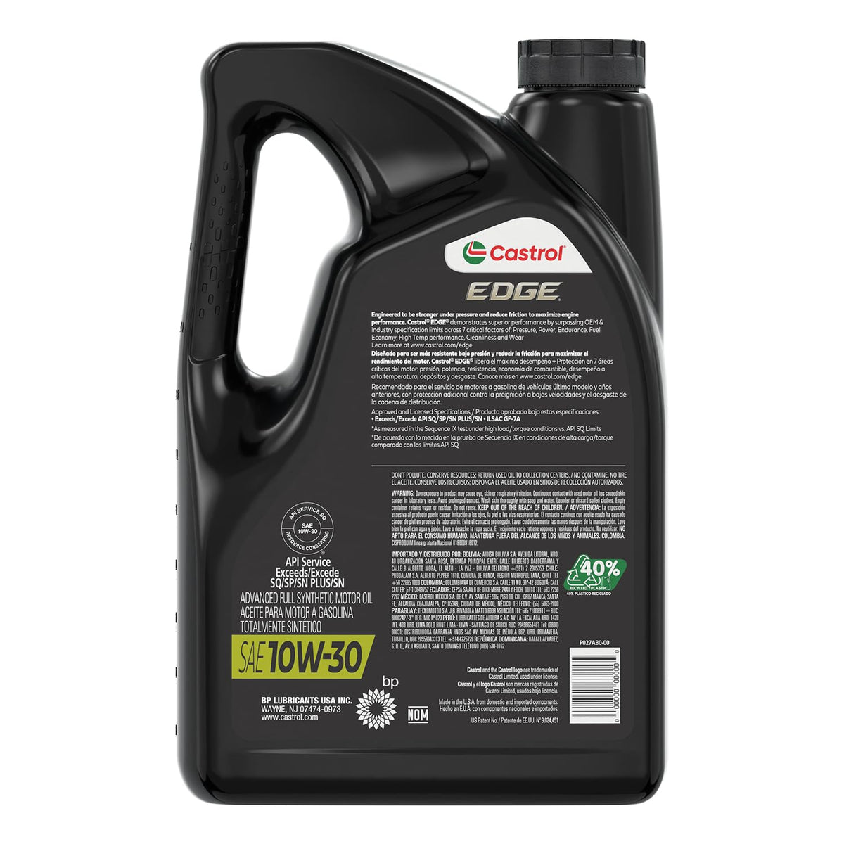 10W-30 Full Synthetic Motor Oil, 5 Quarts B342