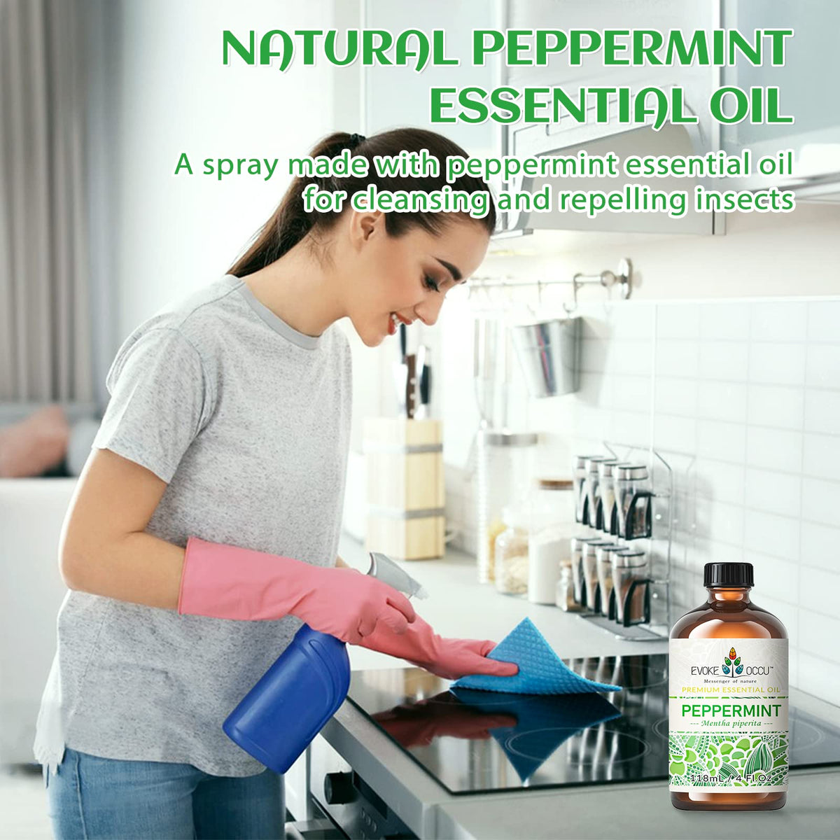 Rosemary Peppermint Lavender Geranium Essential Oil 4 Oz Q4623