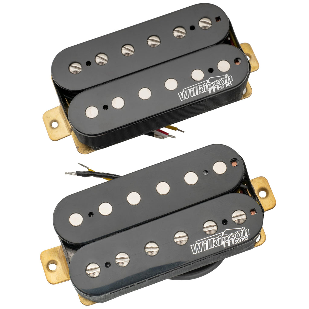 Alnico 5 Open Humbucker Pickups Set Black F2829