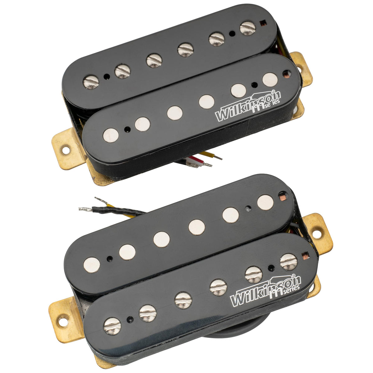 Alnico 5 Open Humbucker Pickups Set Black F2829