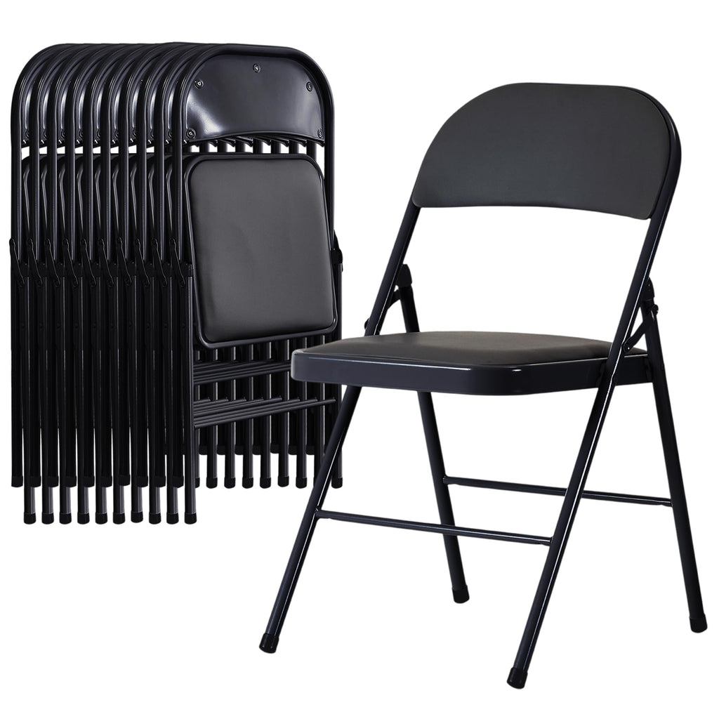 10 Pack Folding Chairs with Cushion E3923