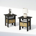 Espresso Nightstand with Storage Set of 2 K99709