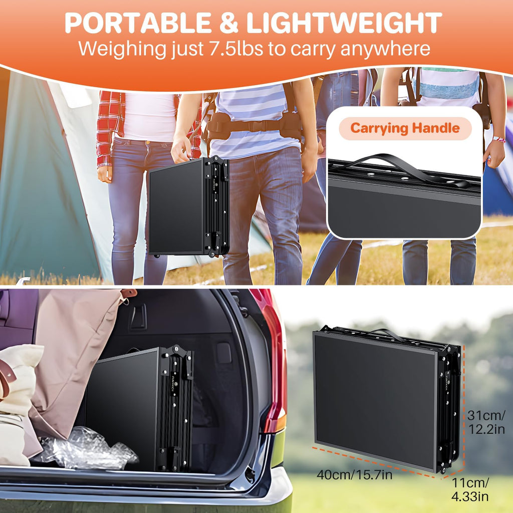 Aluminum Folding Camping Table 3 Height Adjustable F9413