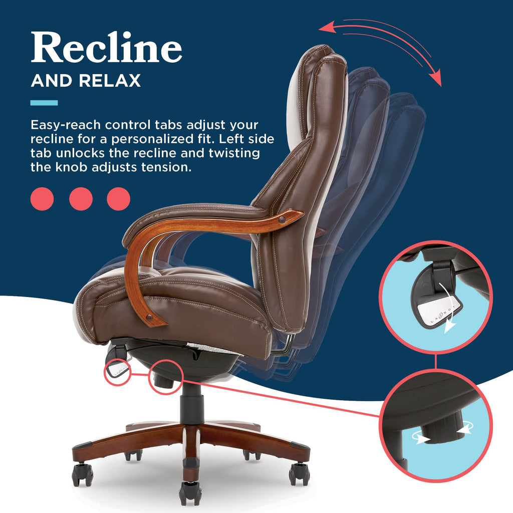 Big and Tall Leather Executive Office Chair Y461