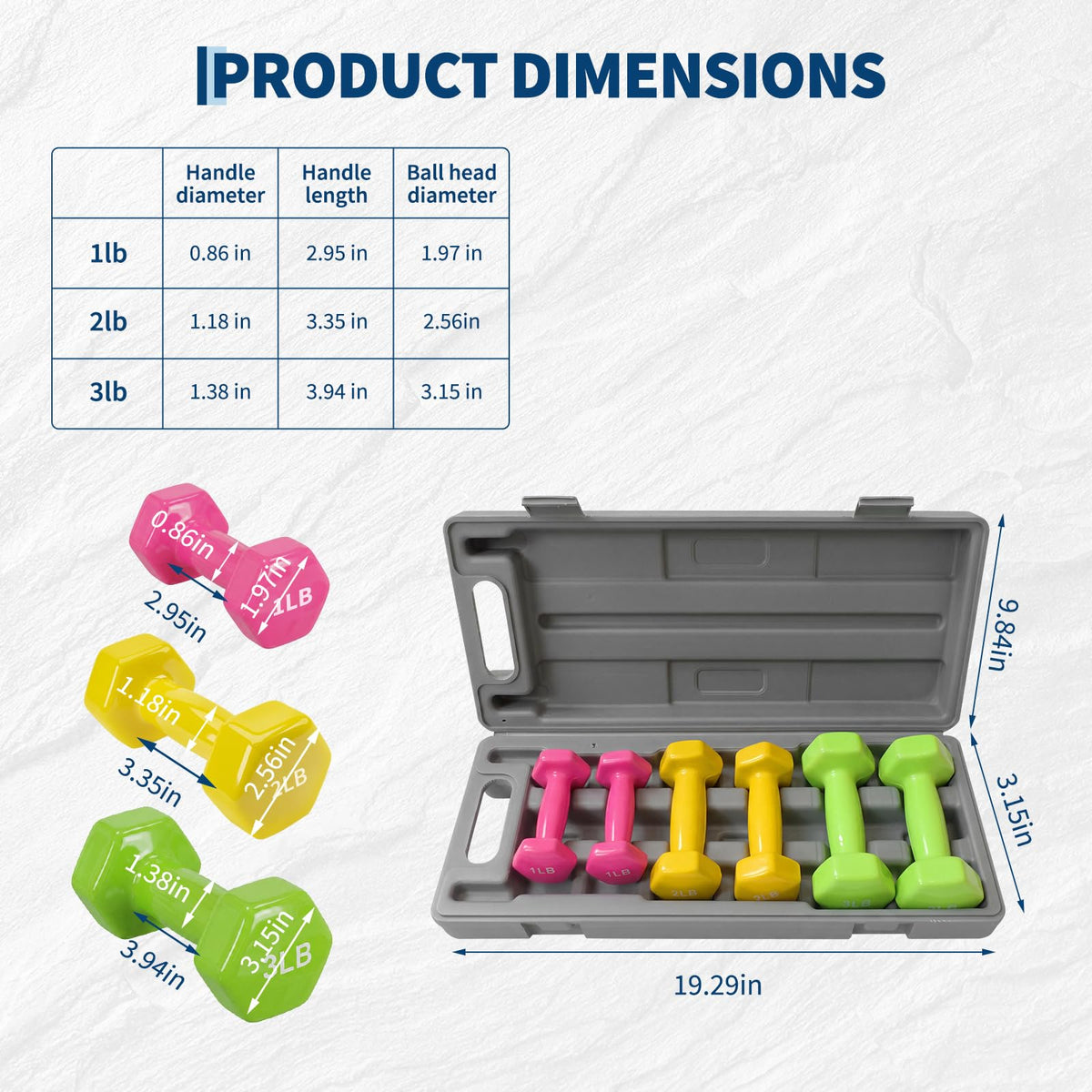 Neoprene Coated Dumbbell Set G70263