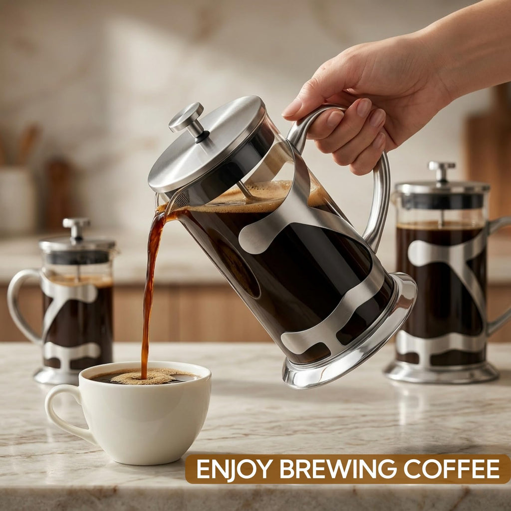 Stainless Steel French Press Coffee Maker 1L Y253963
