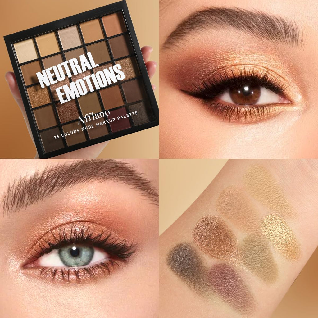 Nude Neutral Matte Shimmer 25 Shades Eyeshadow Palette Q653