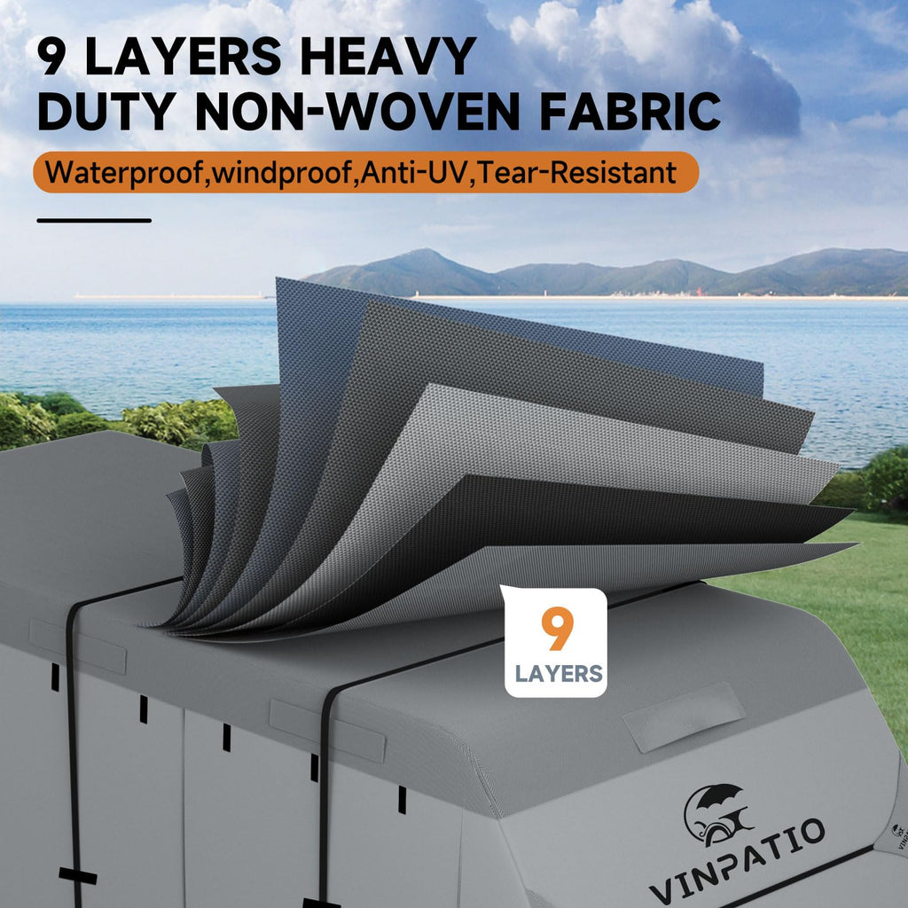 9 Layers Heavy Duty RV Trailer Cover Fits 14'-16' L92950