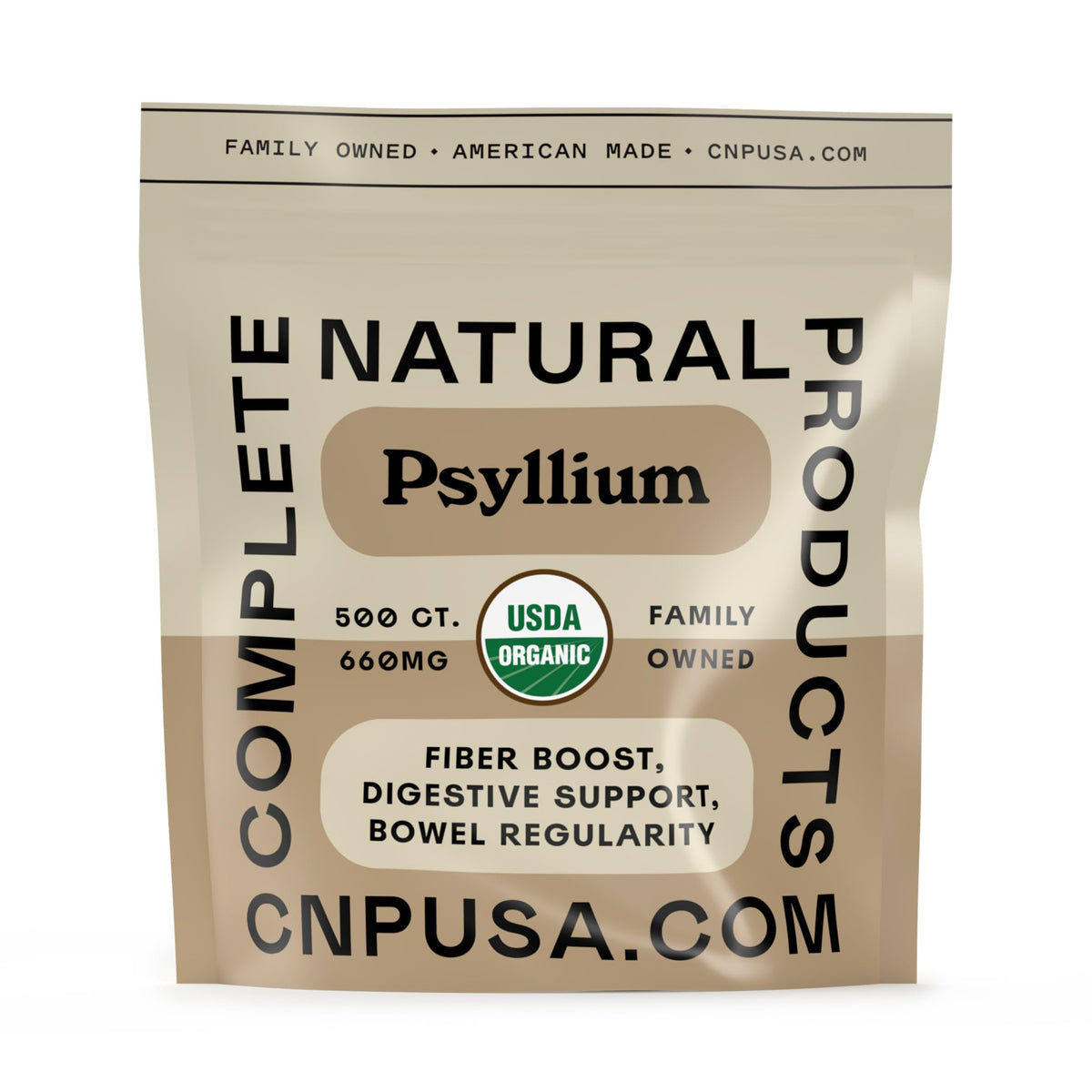 Organic Psyllium Husk Capsules 660mg 500ct S3248