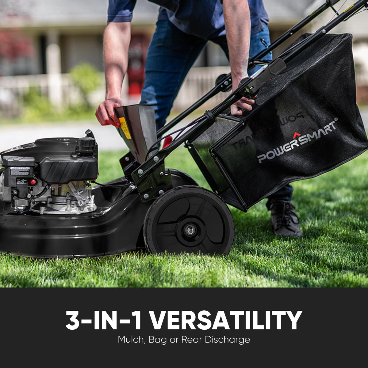 22-Inch Self Propelled Gas Lawn Mower, 170cc 4-Cycle OHV Engine T581635