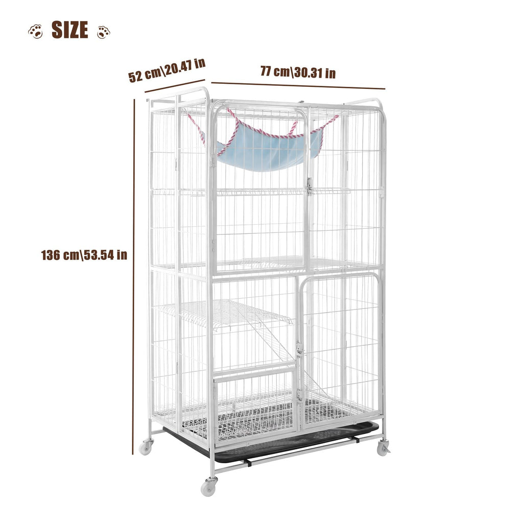4-Tier Metal Wire Cat Playpen V9231