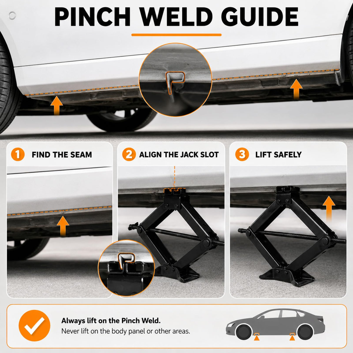 3 Ton Scissor Car Jack Kit with Ratchet Wrench V9656