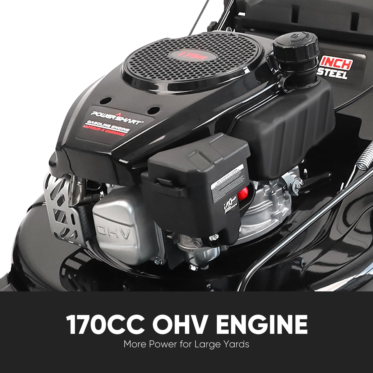 22-Inch Self Propelled Gas Lawn Mower, 170cc 4-Cycle OHV Engine T581635