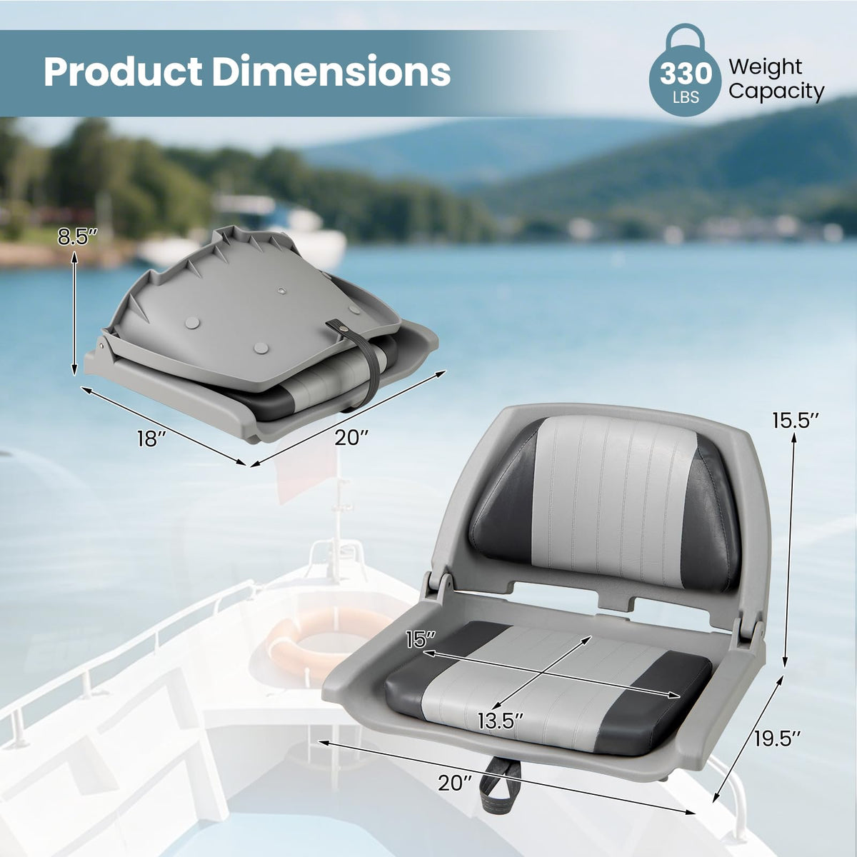 Folding Low Back Boat Seats H263