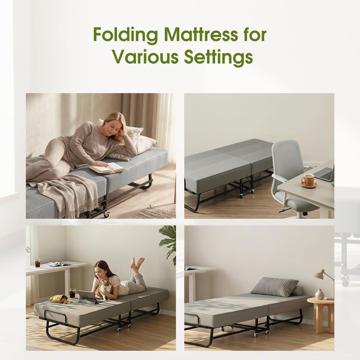Folding Bed on Wheels N9191