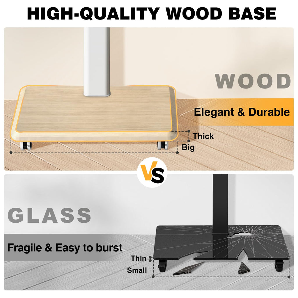 Rolling TV Stand for 32-70 Inch TVs Y60327