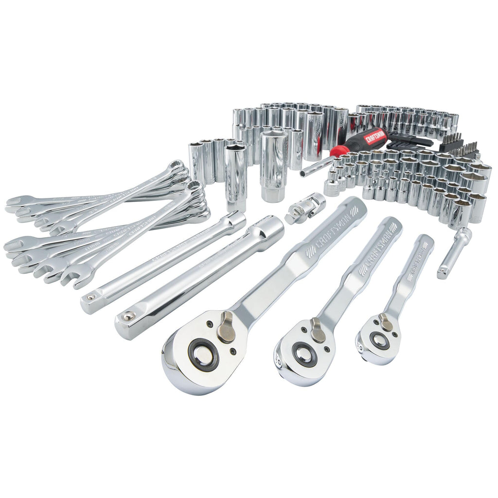 135 Pcs SAE and Metric Socket Wrench Set with Case X113619