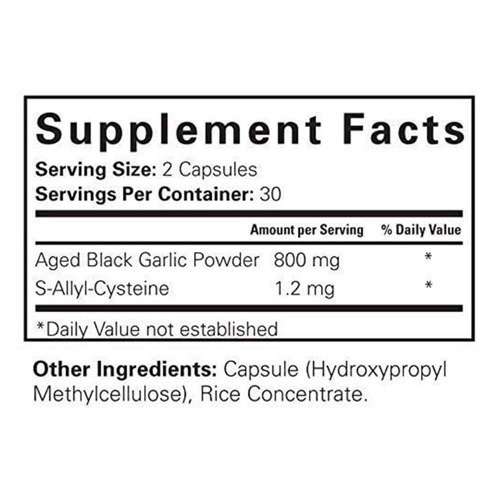 Black Garlic 60 Capsules O974412