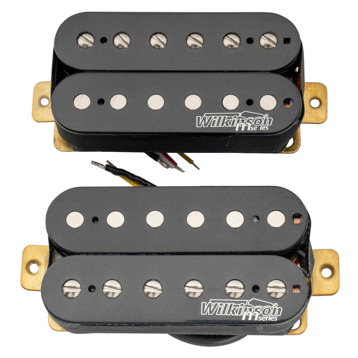 Alnico 5 Open Humbucker Pickups Set Black F2829