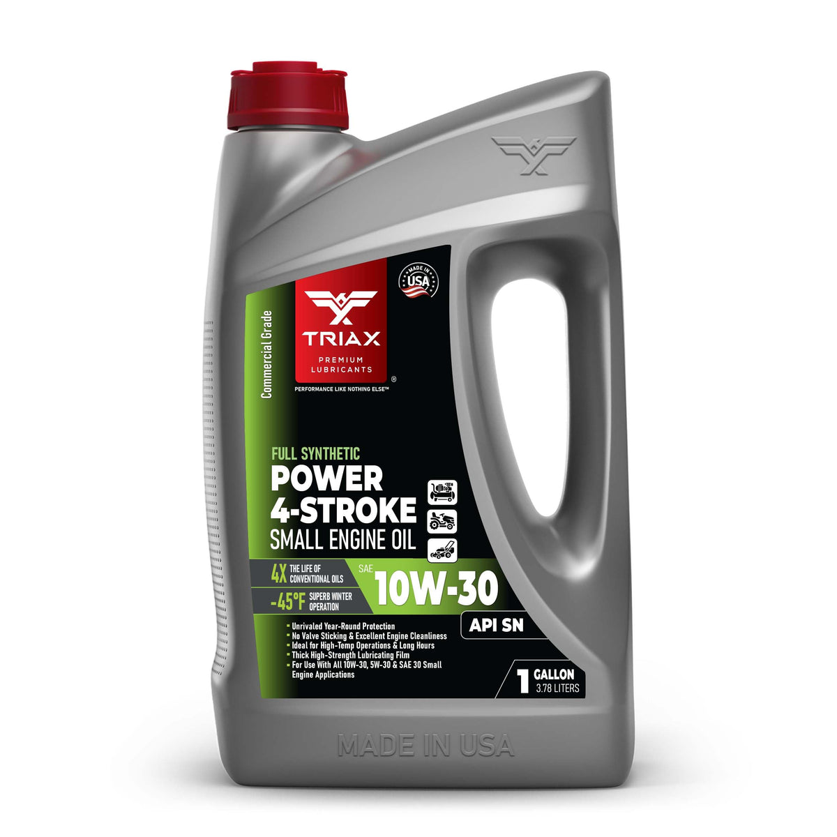 4-Stroke 10W-30 Full Synthetic Small Engine Motor Oil 1 Gallon E90619