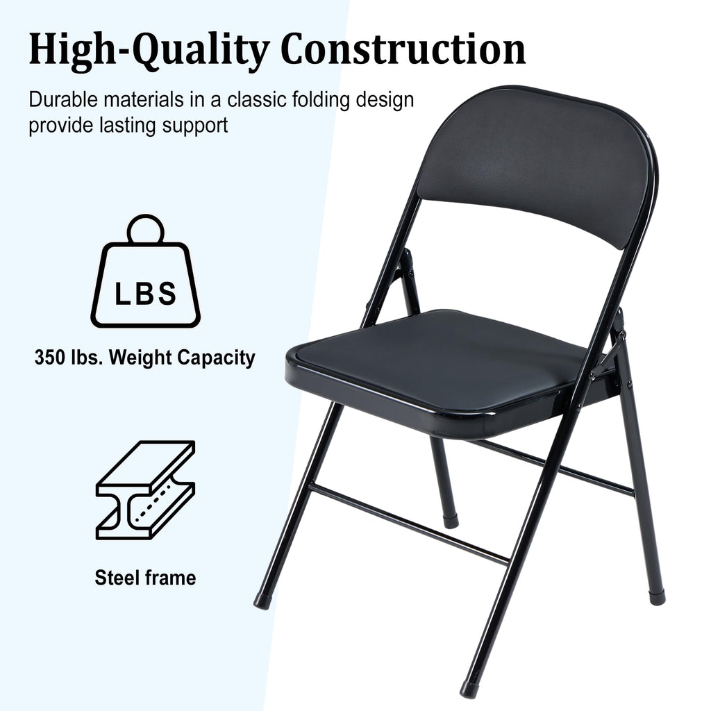 10 Pack Folding Chairs with Cushion E3923