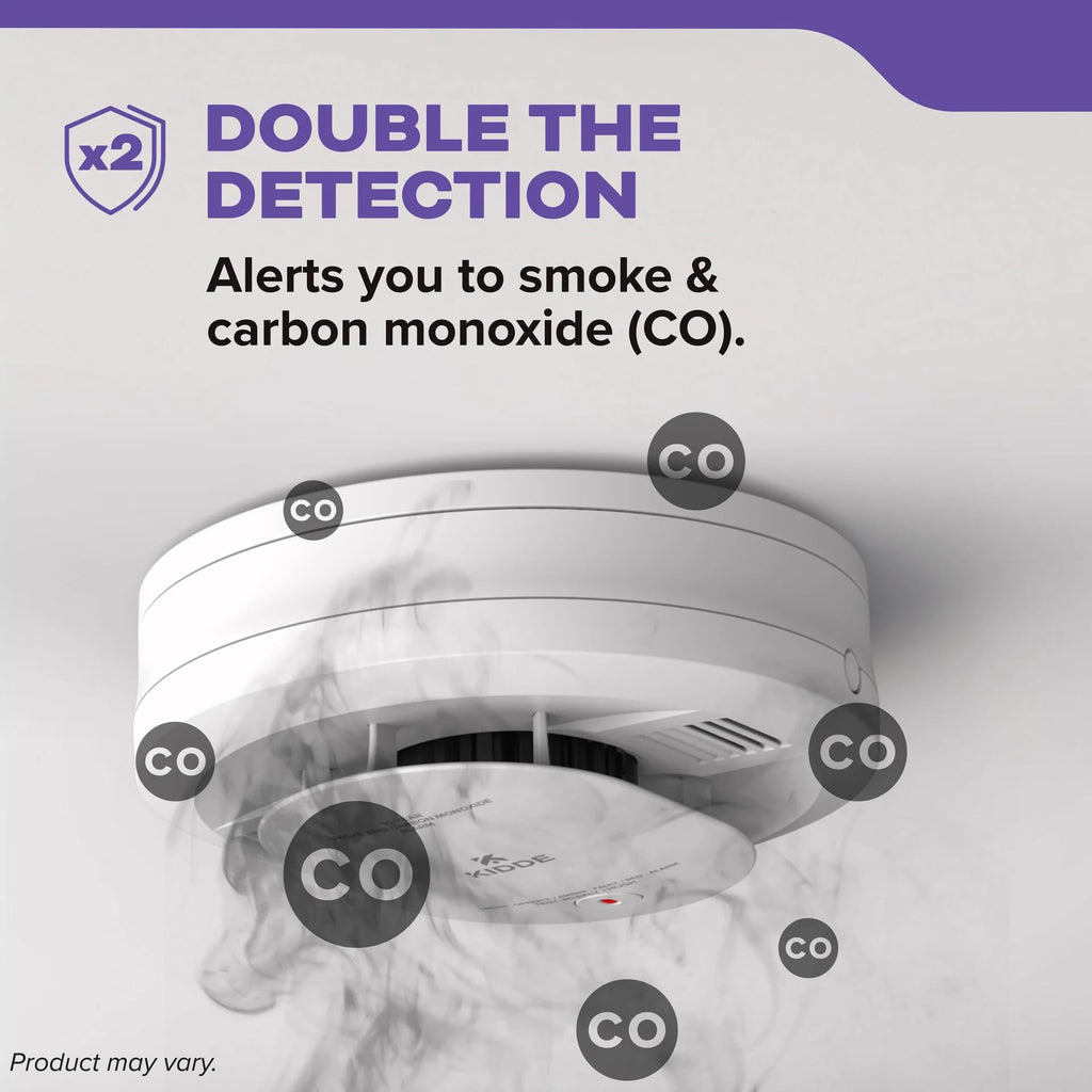 Smoke & Carbon Monoxide Alarm, Battery Powered Combo Detector F1153