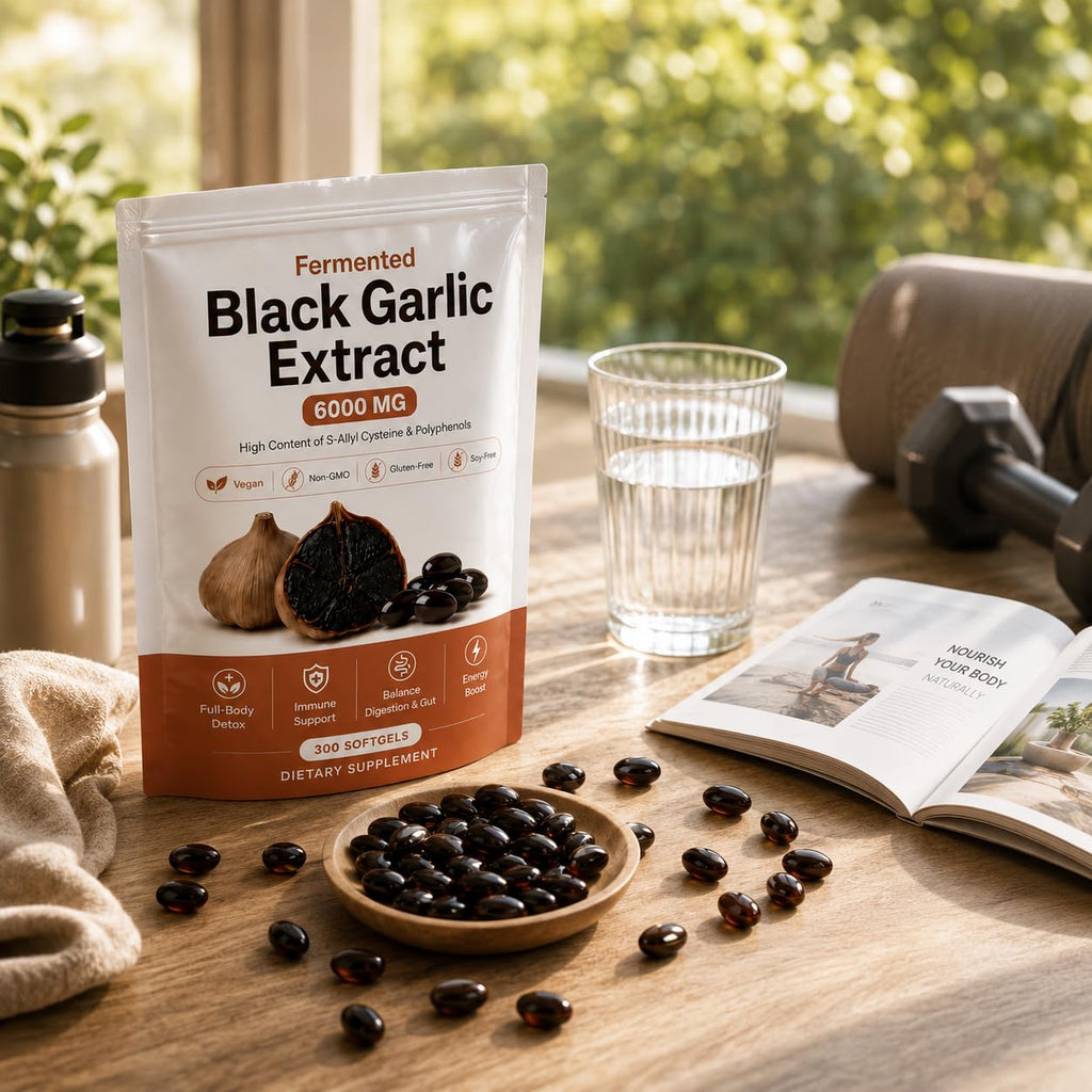 Fermented Black Garlic Extract Softgel 300 Capsules P876