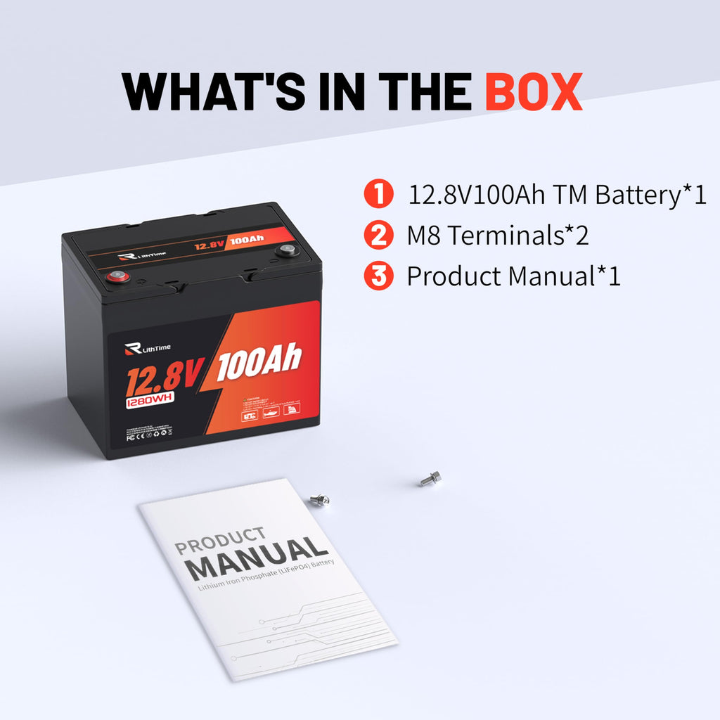 12V 100Ah LiFePO4 Battery Group 24 P833