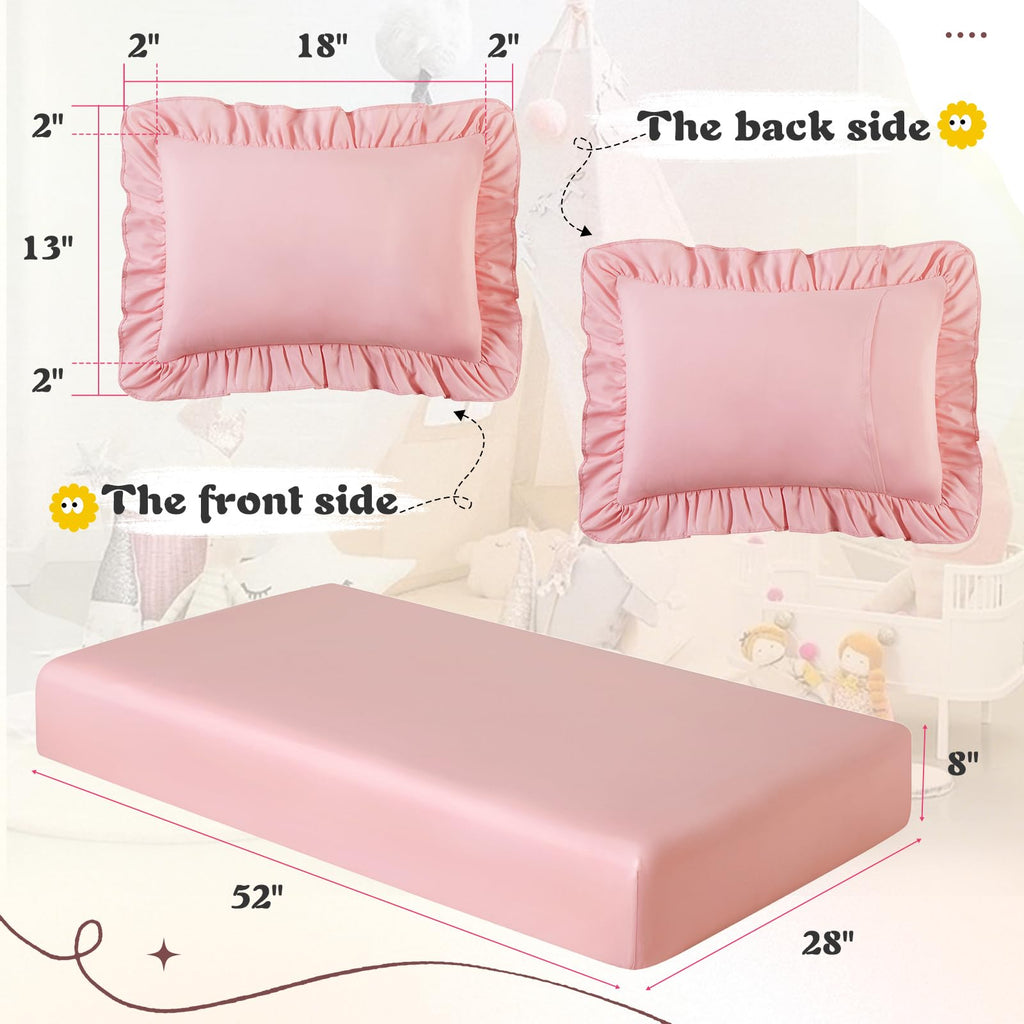 Light Pink Toddler Sheet Set F758692