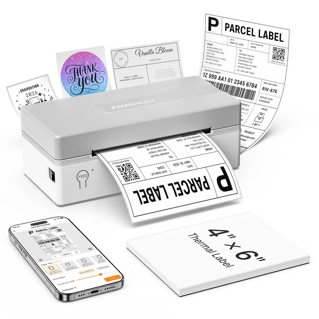 Bluetooth Thermal Shipping Label Printer M555923