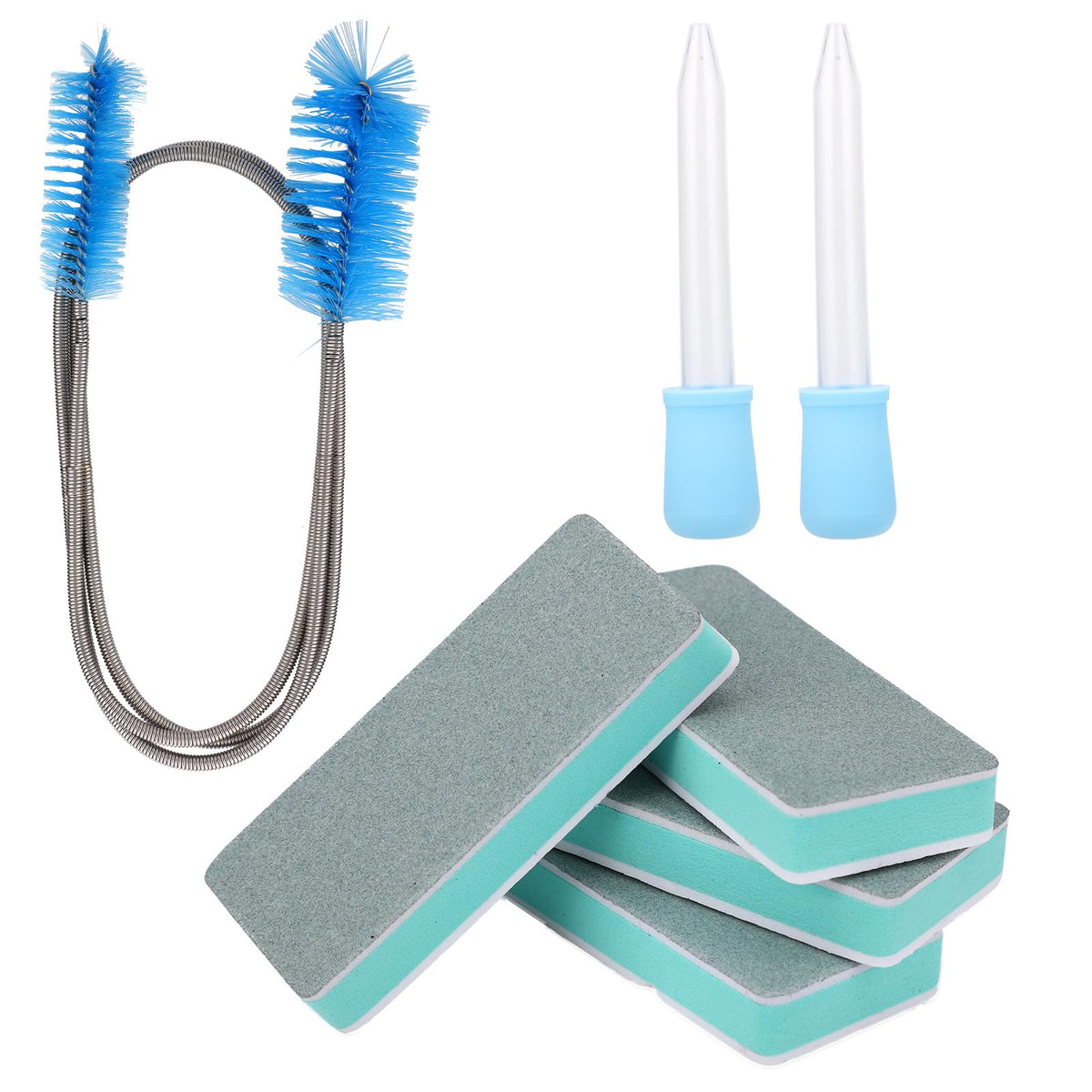 Aquarium Cleaning Tools Kit with Sponge Scrubbers and Brushes P8572
